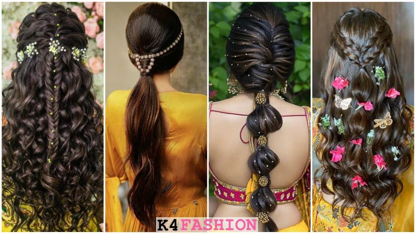 हल्दी समारोह के लिए दुल्हनों के लिए हेयर स्टाइल सुझाव