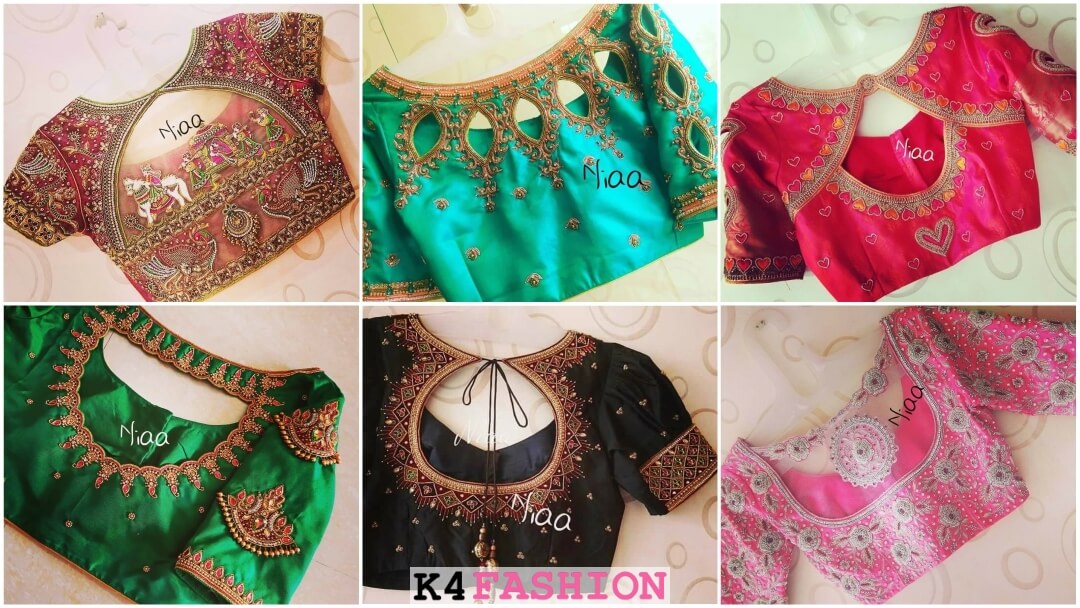दुल्हनों के लिए खास बारीक कढ़ाई वाली ब्लाउज डिजाइन्स