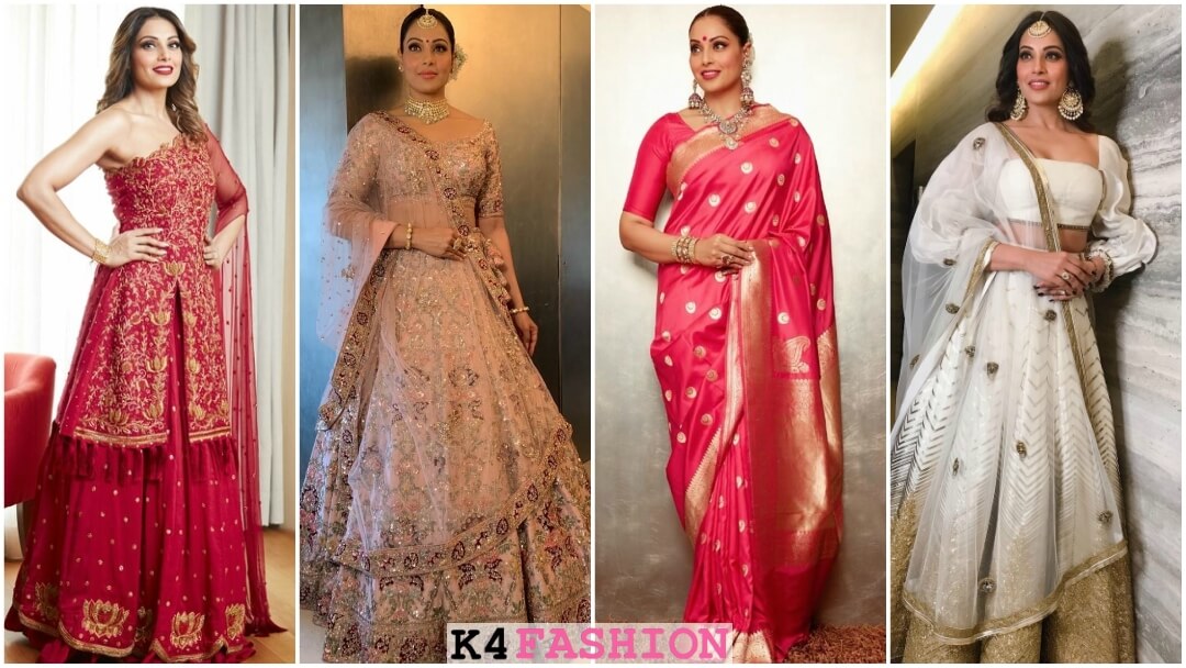 बिपाशा बसु की ड्रेसेज़ – शादी के लहंगे, डेनिम आउटफिट्स, पैंटसूट और साड़ियों के साथ आइकॉनिक ज्वैलरी