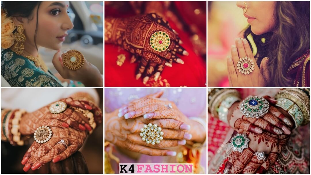 दुल्हनों के लिए खूबसूरत स्टेटमेंट अँगूठी की आधुनिक डिज़ाइन