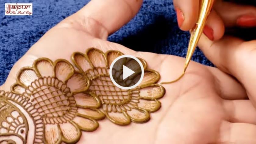 पूरे हाथ वाला एक सुंदर मेहंदी डिजाइन ट्यूटोरियल
