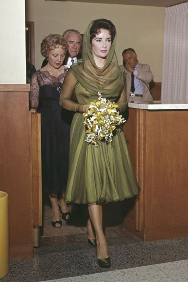 Elizabeth Taylor - wedding number  Most Iconic Wedding Dresses in Fashion History
