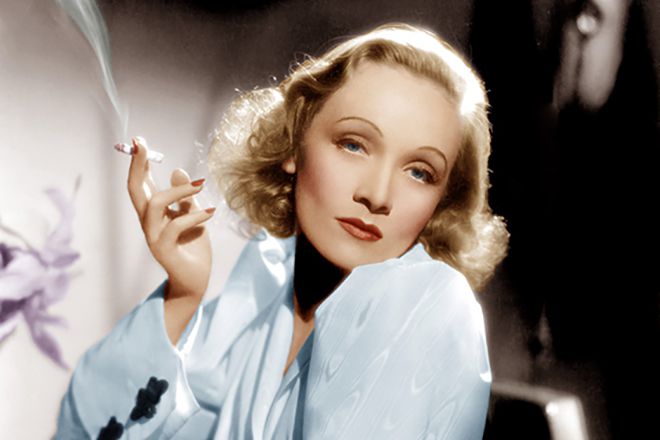 Marlene Dietrich resorted to incredible means to give her locks a dazzling brilliance hocking Hollywood Beauty Secrets