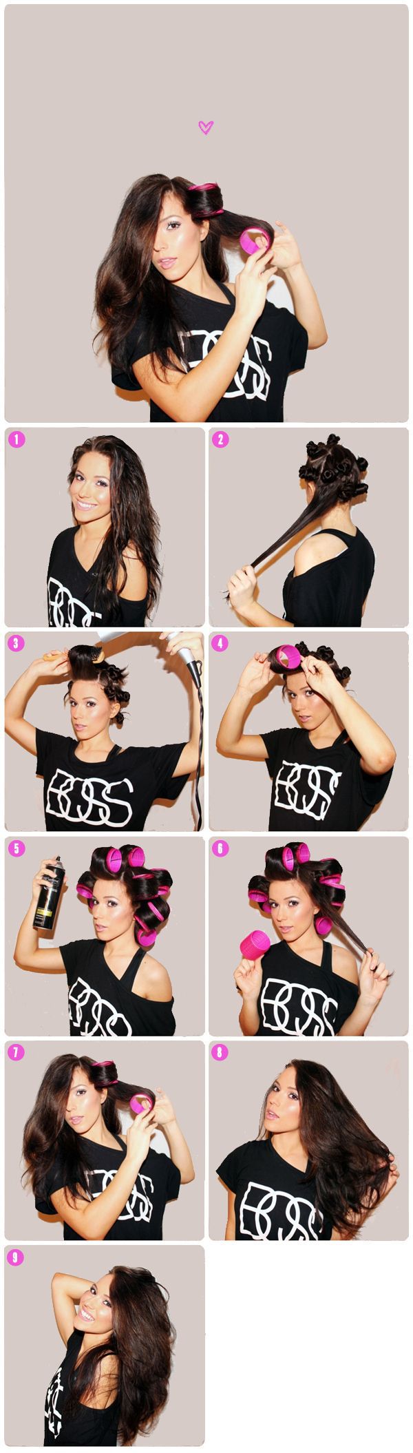  Large velcro curlers for lazy laying. Hairstyling Hacks for Lazy Girl