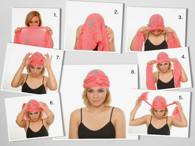 Refresh the image with a stylish turban. Hairstyling Hacks for Lazy Girl