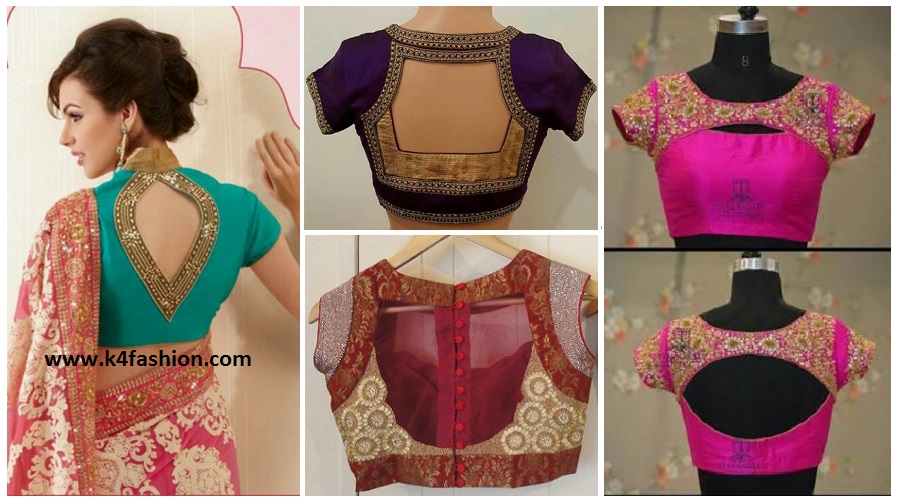 Simple And Stylish Blouse Back Neck Designs K4 Fashion