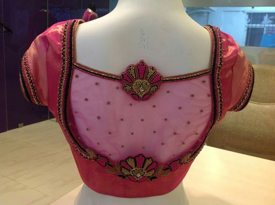 Sheer back blouse design Latest Saree Blouse Back Designs for Modern Look
