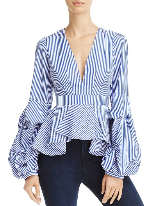 Bishop sleeves Trending Blouses with Stylish Sleeves For This Summer