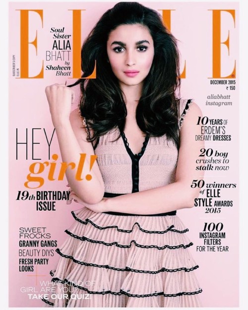 Another example of an open hairstyle by Alia Bhatt.  PUFFY PUFF