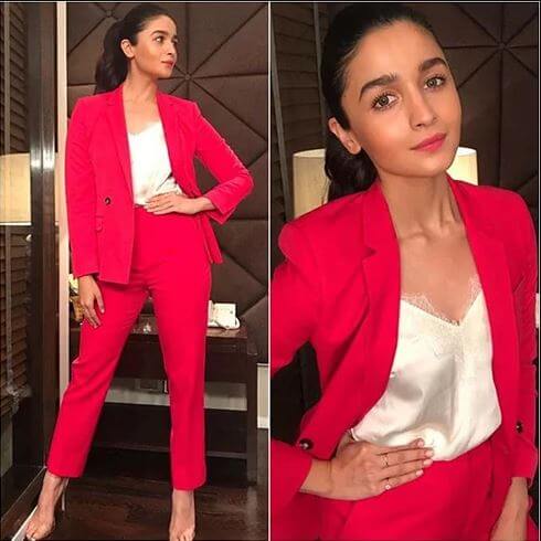 PANTSUIT STYLE Sizzling Outfits of Hot Alia Bhatt : Best Summer Looks During Promotional Events!
