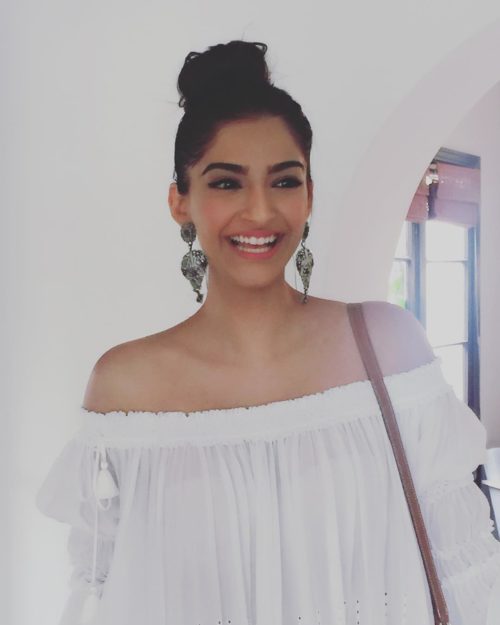 TOP KNOT  Sonam Kapoor Hairstyles For Your Perfect Look