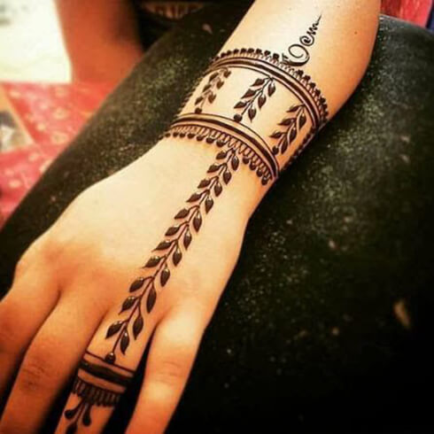BRACELET STYLE  Mehndi Designs For Your Special Look (Complete Package)