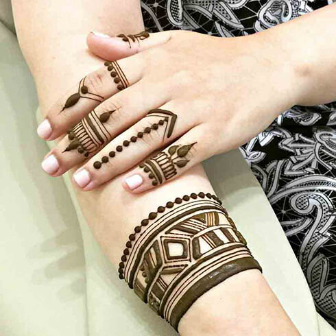 GEOMETRICAL PATTERNS  Mehndi Designs For Your Special Look (Complete Package)