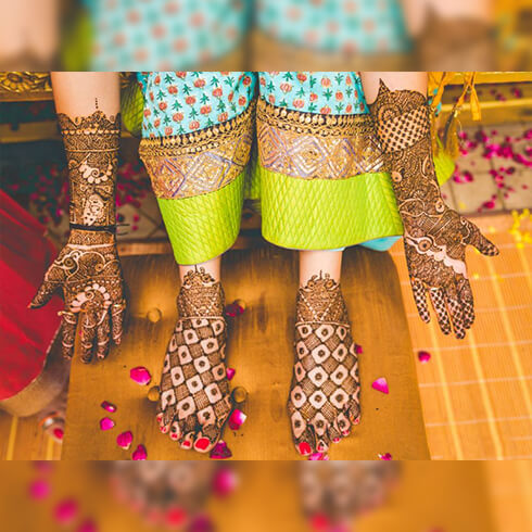 BRIDE AND GROOM DESIGN  Mehndi Designs For Your Special Look (Complete Package)