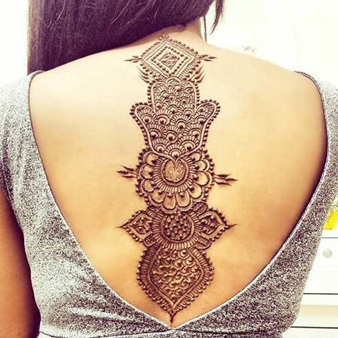 TATTOO STYLE  Mehndi Designs For Your Special Look (Complete Package)