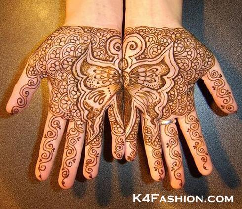 BUTTERFLY STYLE  Mehndi Designs For Your Special Look (Complete Package)