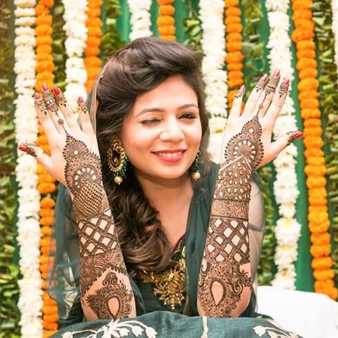 CONTEMPORARY STYLE  Mehndi Designs For Your Special Look (Complete Package)
