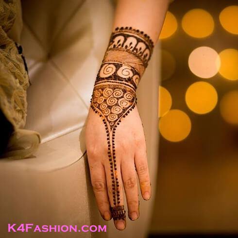 DOTS AND CHAINS Mehndi Designs For Your Special Look (Complete Package)