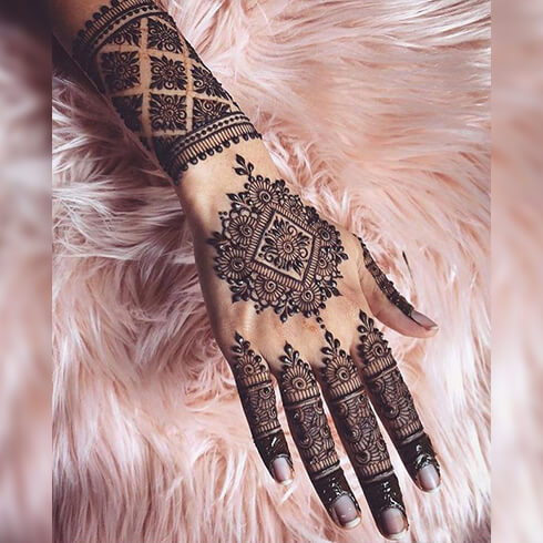 BIG MANDALA DESIGN Mehndi Designs For Your Special Look (Complete Package)