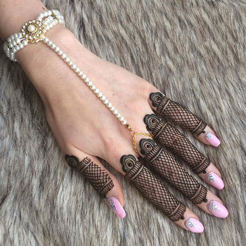 JUST FINGERS STYLE Mehndi Designs For Your Special Look (Complete Package)