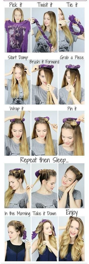 Curls: Lifehack without bigwigs and tongs Evening Hairstyles for Long and Medium Hair