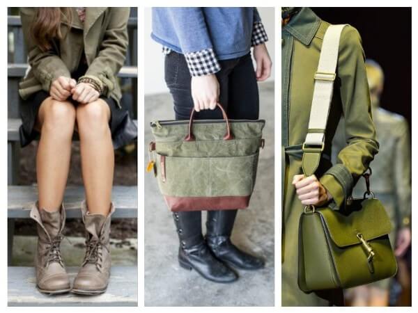 Accessories and Shoes Military Style Fashion Trends for Women