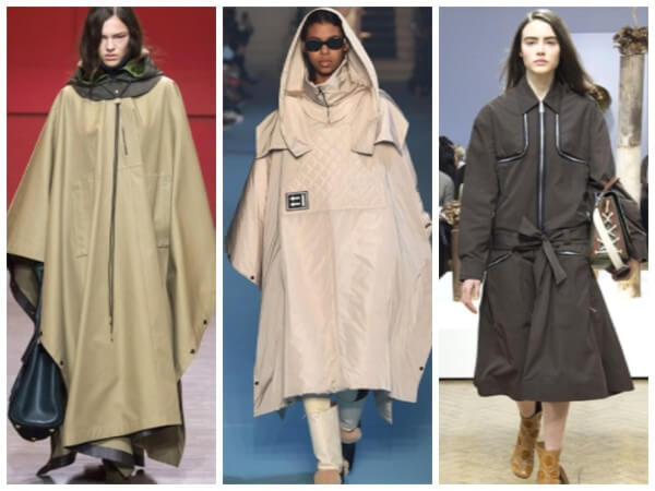 Women winter fashion oversize long coat casual look