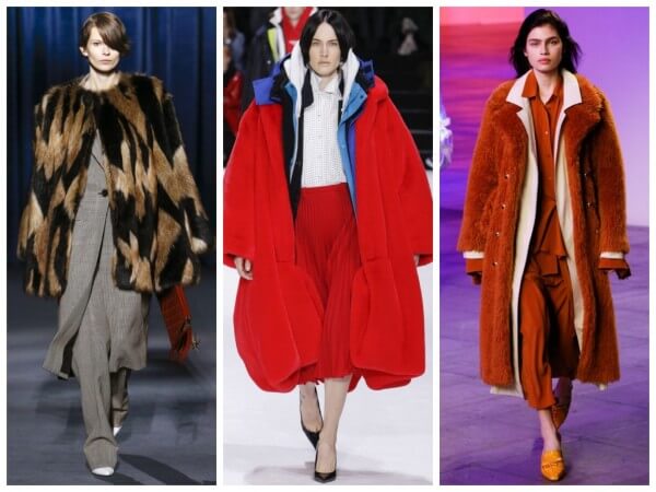 Women fall-winter faux fur oversized clothing, fuzzy jacket