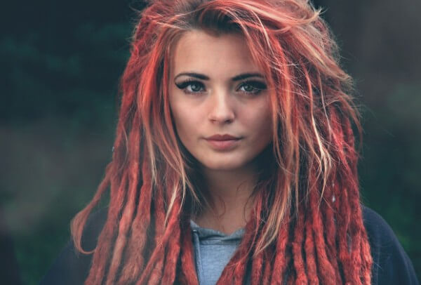 This extraordinary Creative & unique red dreadlocks hairstyle is very trendy