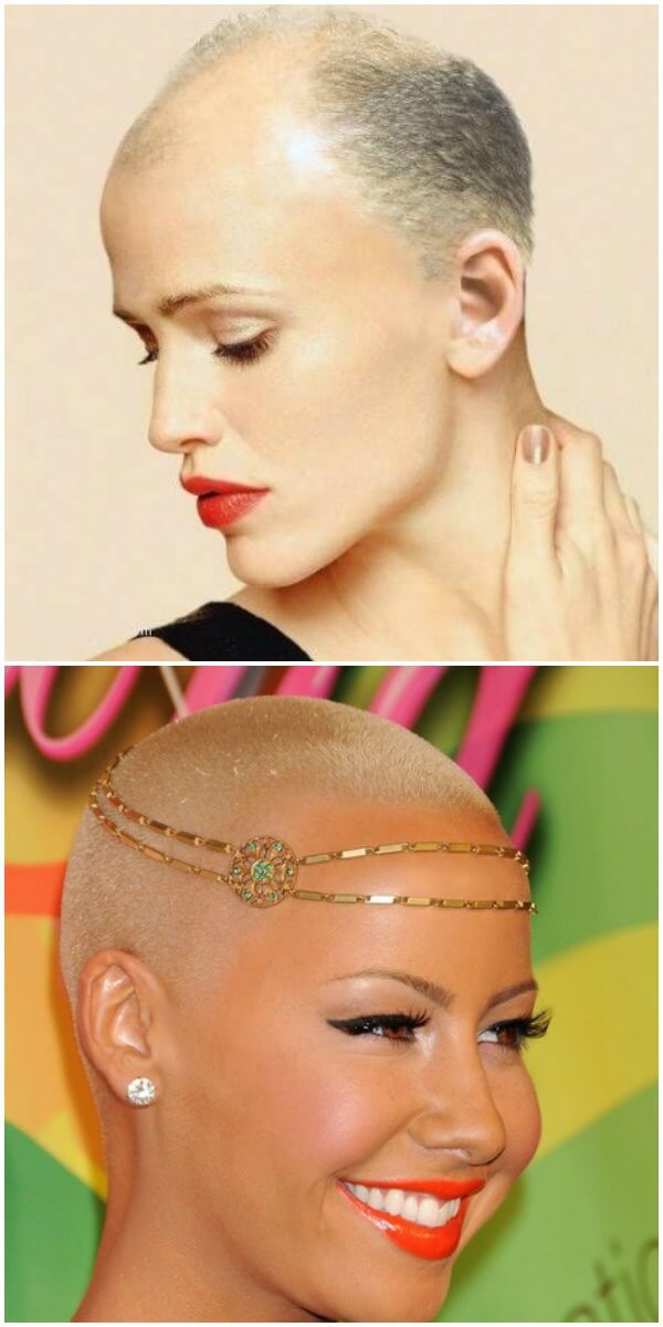 Very cool Shaved hairstyles for women with accessories