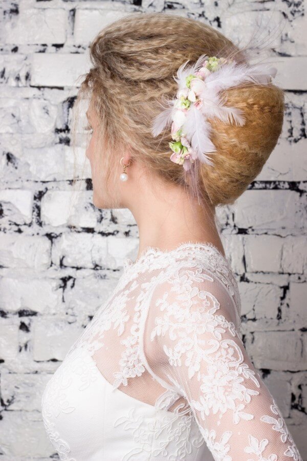 High Hairstyle From Curls-Feel Like A Princess Trending Bridal Hairstyles For Long & Short Hairs