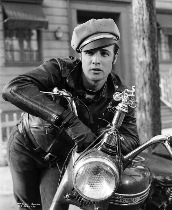 American actor Marlon brando biker leather jacket in rebel without cause