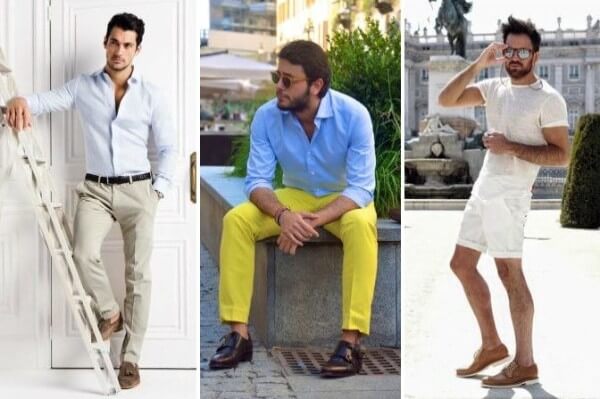 Men's guide to perfect pant shirt, casual outfit combination with black and brown shoes for office or casual look