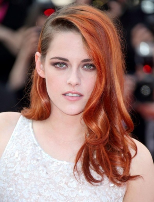 Kristen Stewart keeps her roots natural when she dyed her looks red at 67th Annual Cannes Film Festival
