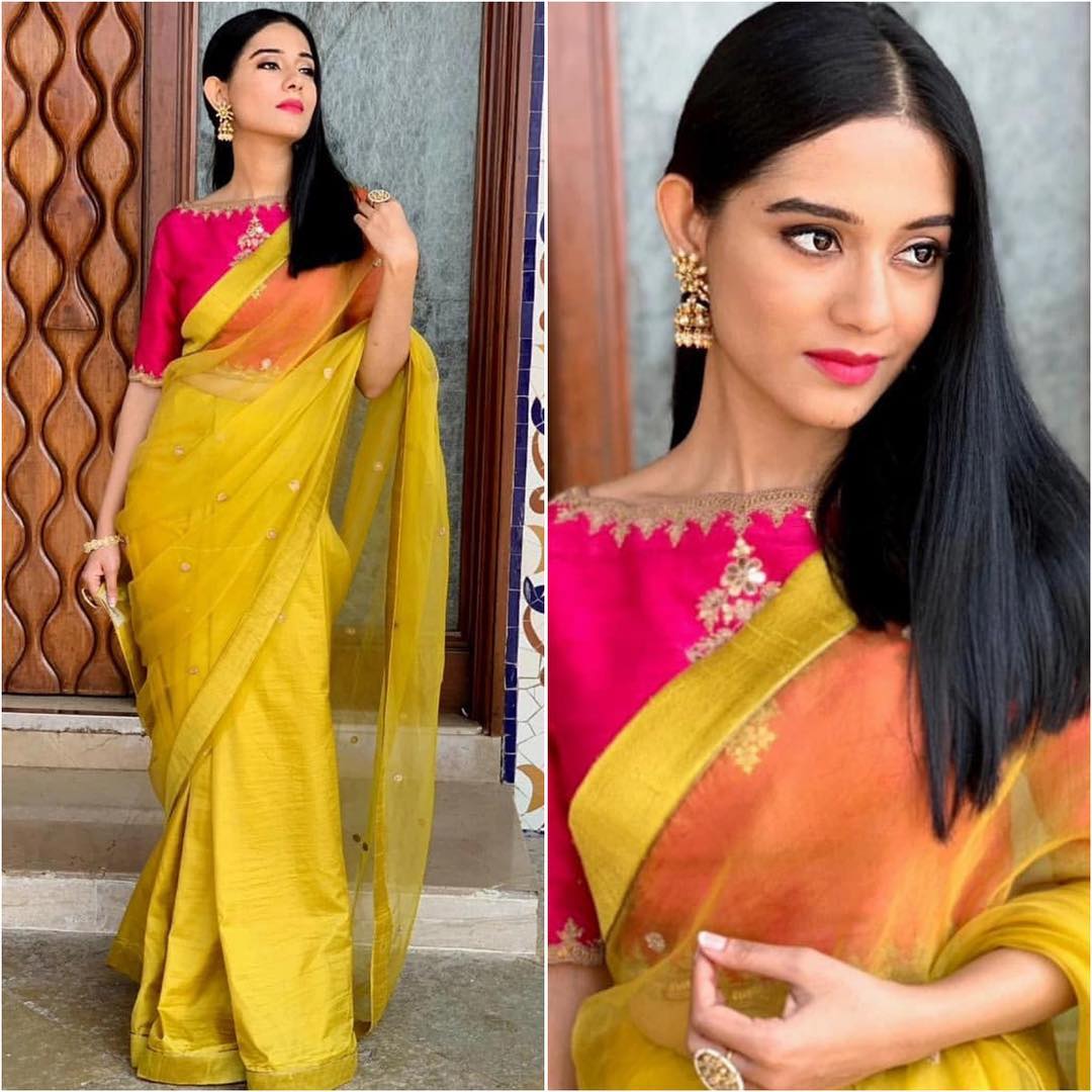  Amrita Rao in yellow saree: Latest Bollywood Designer Sarees for Elegant Look