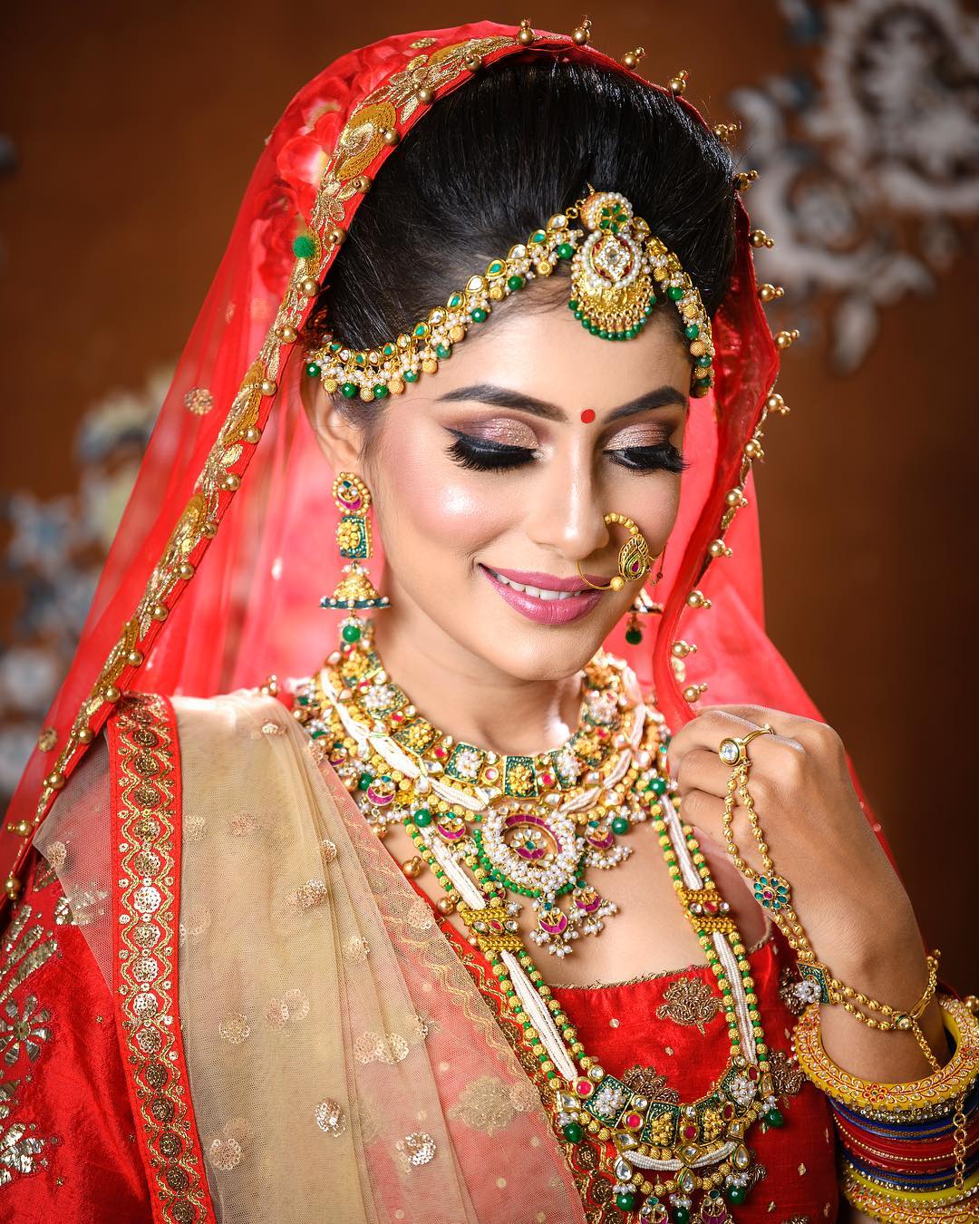  Bronze makeup look: Indian Bridal Makeup Look in Celeb Style
