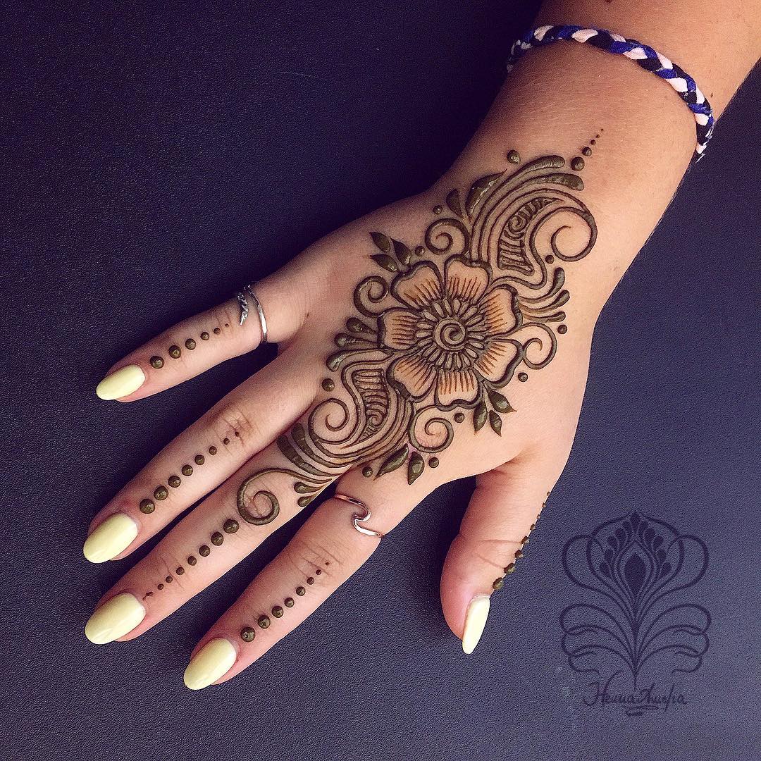 Traditional floral mehndi design Easy Mehndi Designs Collection for Hand 2020