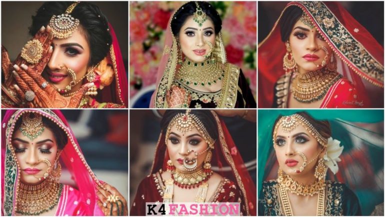 Indian bridal makeup and jewellry