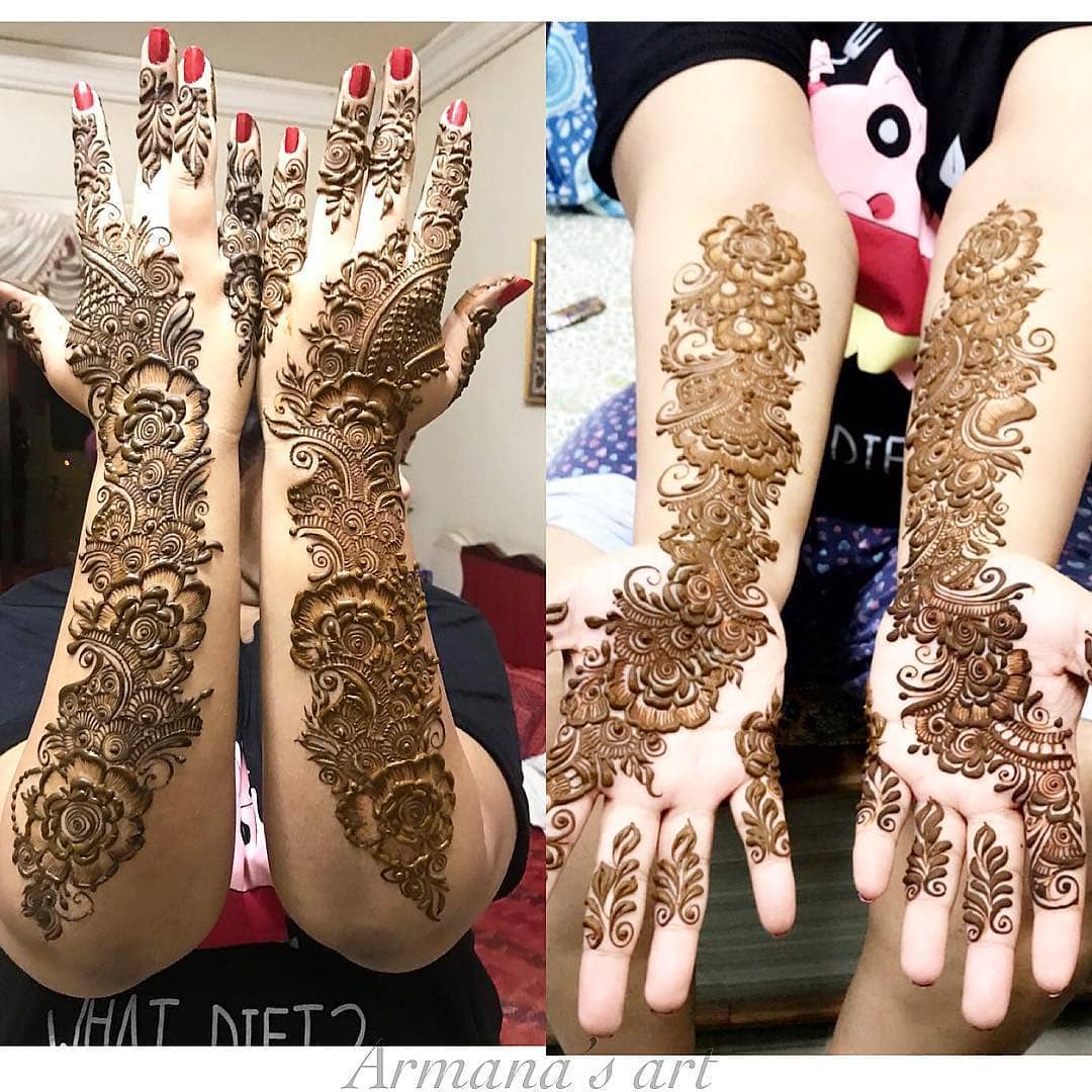  The style of the Arabs: Beautiful & Simple Mehndi Designs for Hand