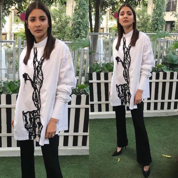Black and white Dressing Tips from Anushka Sharma's Fashion Style