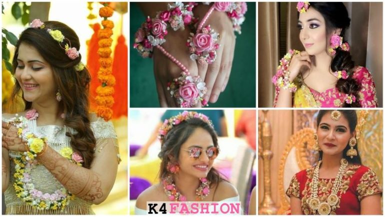15 Unique Ideas to Wear Floral Jewellery for Brides
