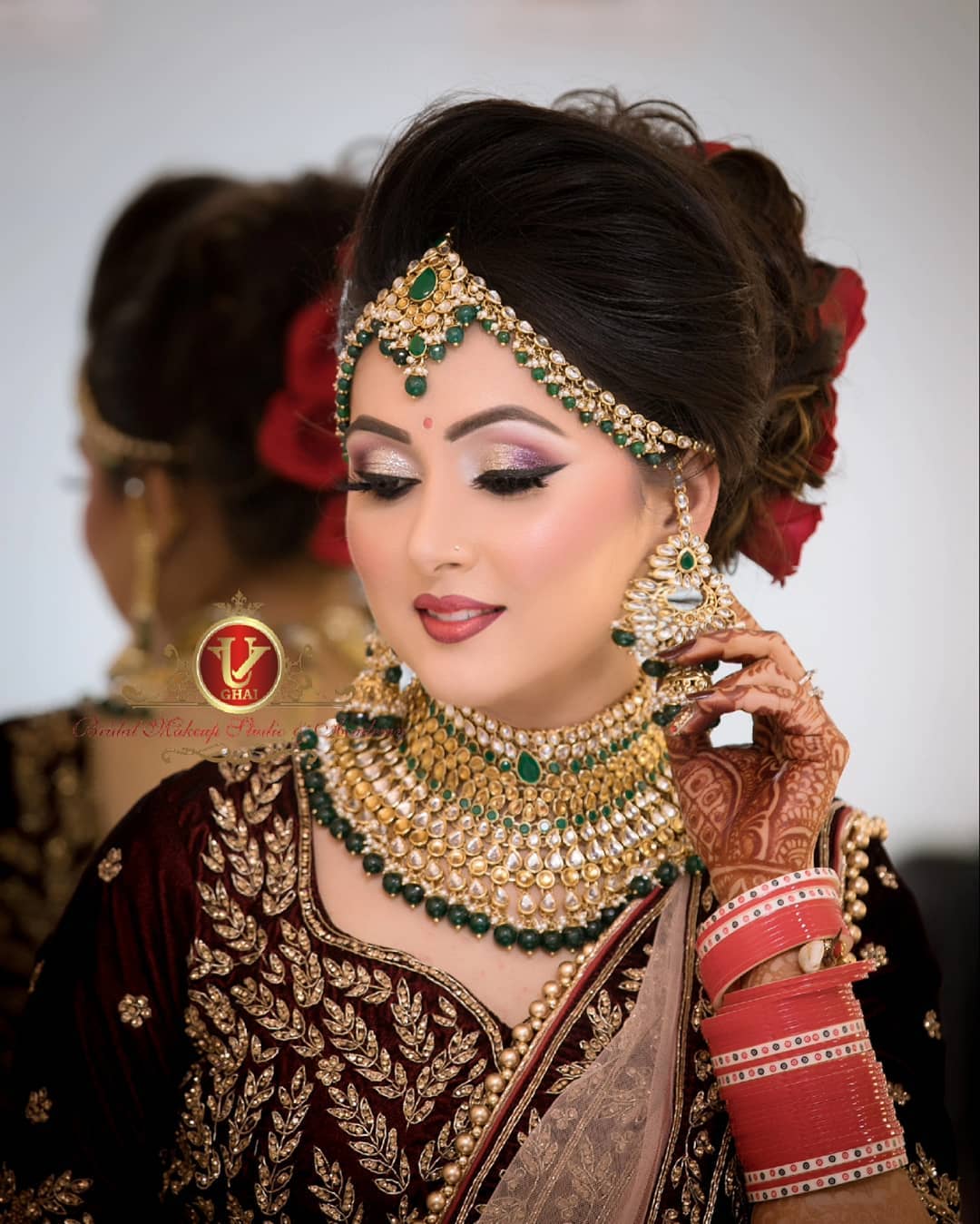Stunner Burgundy: Indian Wedding Makeup Ideas for Brides