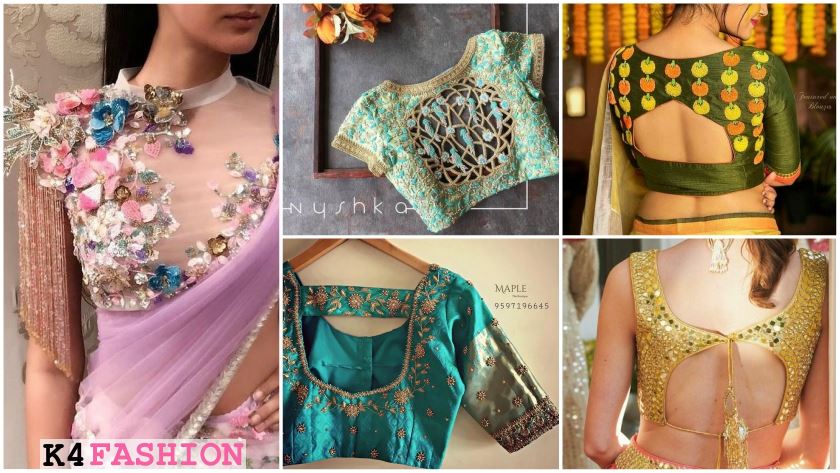 Stylish Blouse Designs for Wedding Saree