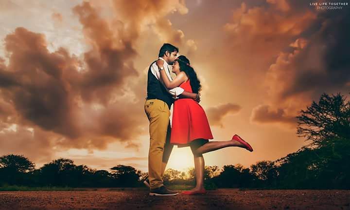 The sunset magic: Pre-wedding Photoshoot for Indian Couples