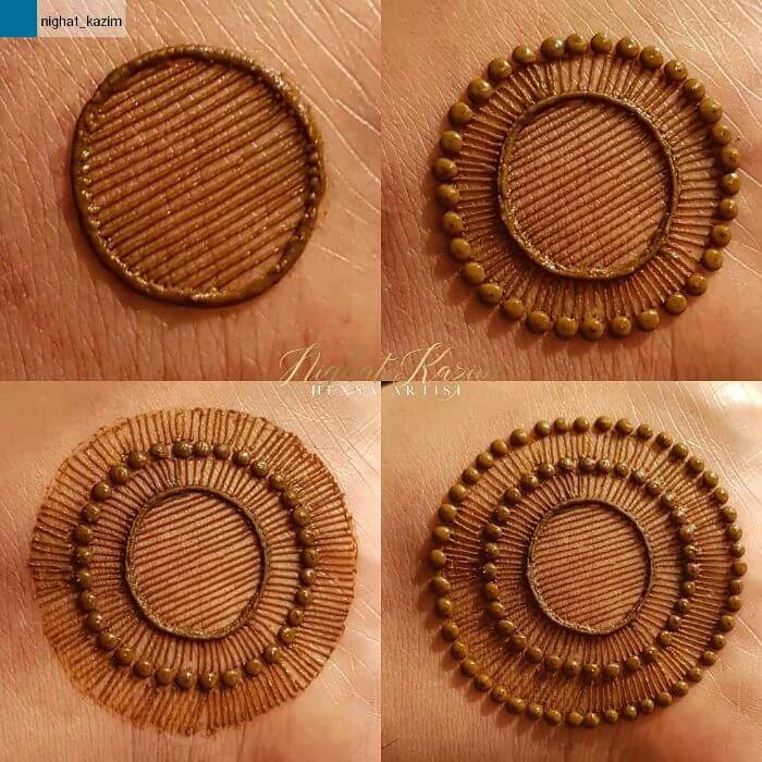 The basic circular mandala design simple mehndi designs for hands step by step