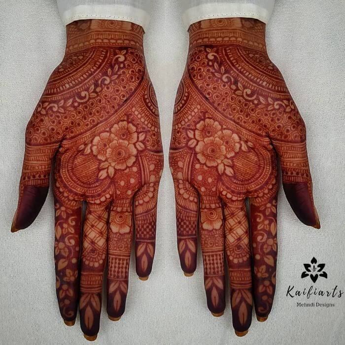 Mehndi design for front hand Bridal Mehndi Designs for Front Hand