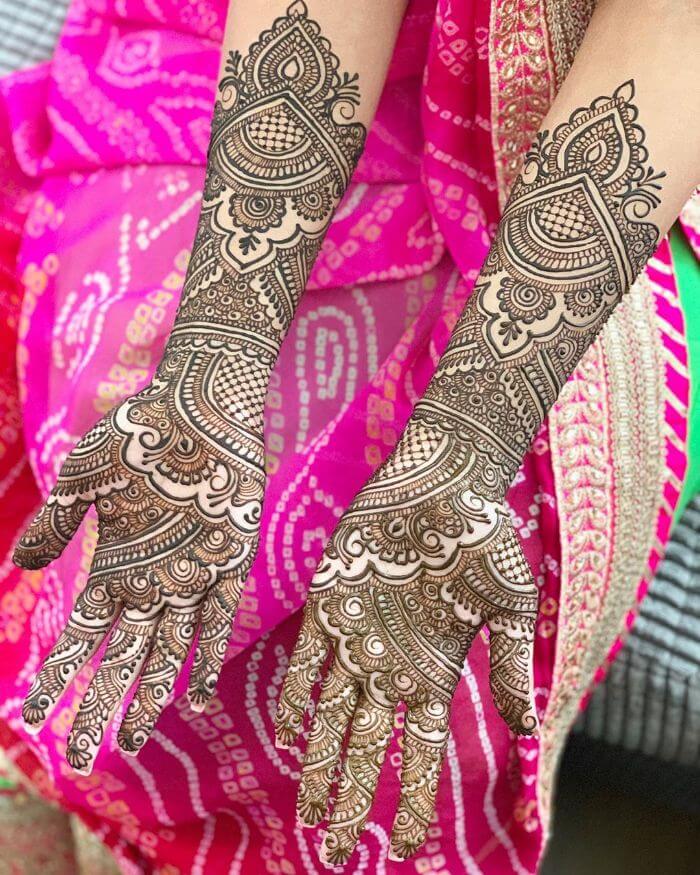 Trendy bridal mehndi design Bridal Full Hand Mehndi Designs for Wedding Day