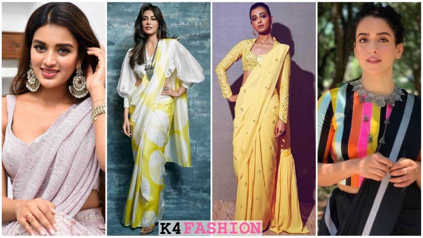 Latest Saree Designs for College Farewell Party - K4 Fashion
