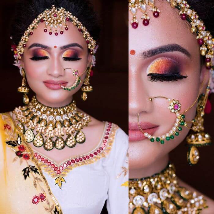 The heavy makeup look for bride's sisters and bhabhi Indian Wedding Makeup Looks for Bride's Sister