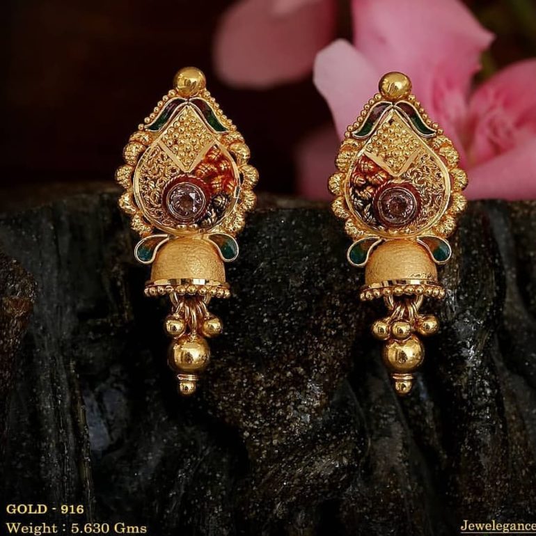 Gold Wedding Earring Designs You will Fall in Love Instantly - K4 Fashion